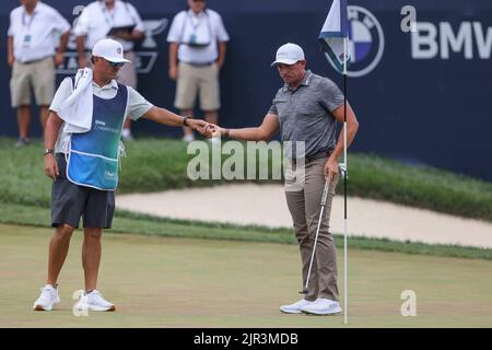 Wilmington, DE, États-Unis. 21st août 2022. Le golfeur SCOTT STALLINGS en action pendant le championnat BMW dimanche 21 août 2022, au Wilmington Country Club à Wilmington, Delaware. (Image de crédit : © Saquan Stimpson/ZUMA Press Wire) Banque D'Images