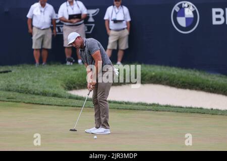 Wilmington, DE, États-Unis. 21st août 2022. Le golfeur SCOTT STALLINGS en action pendant le championnat BMW dimanche 21 août 2022, au Wilmington Country Club à Wilmington, Delaware. (Image de crédit : © Saquan Stimpson/ZUMA Press Wire) Banque D'Images