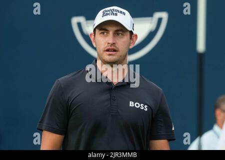 Wilmington, DE, États-Unis. 21st août 2022. Le golfeur PATRICK CANTLAY se promènait au vert 18th pendant le championnat BMW dimanche 21 août 2022, au Wilmington Country Club à Wilmington, Delaware. (Image de crédit : © Saquan Stimpson/ZUMA Press Wire) Banque D'Images
