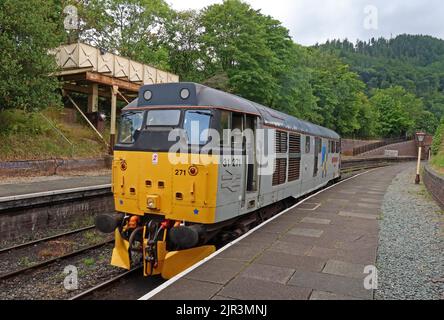 Conservé Diesel loco 31271 à la gare de Llangollen, Denbighshire, pays de Galles, Royaume-Uni Banque D'Images