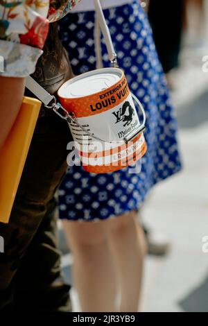 Louis Vuitton Micro Malle - Paris Fashion Week clutches and bags Stock  Photo - Alamy