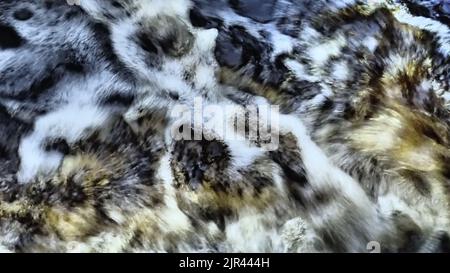 De petites vagues de mer et de petits morceaux de bois flotté dans et hors d'un large drain à la plage, créant le mouvement et les formes et la couleur Banque D'Images
