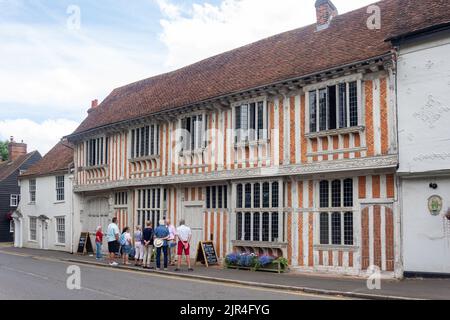 Tudor Paycocke's House and Garden, West Street, Coggeshall, Essex, Angleterre, Royaume-Uni Banque D'Images