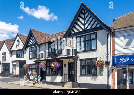 15th Century The Swan Hotel, High Street, Maldon, Essex, Angleterre, Royaume-Uni Banque D'Images