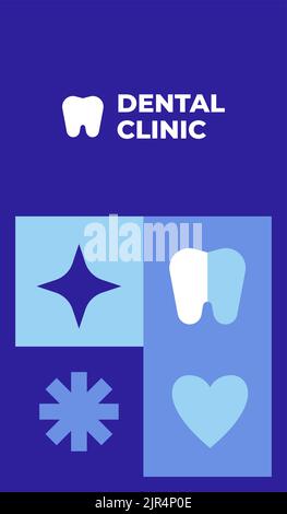 Modèle de carte de visite de clinique dentaire illustration vectorielle Illustration de Vecteur