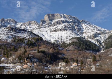 Hivernage dans les Alpes liguriennes, région du Piémont, nord-ouest de l'Italie