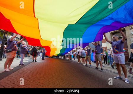 Lincoln Pride Parade 20 août 2022 photo : ©Phil Crow 2022 Banque D'Images