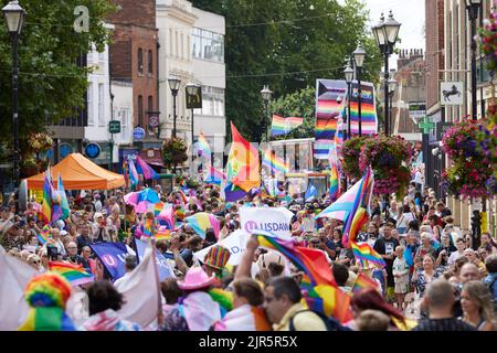 Lincoln Pride Parade 20 août 2022 photo : ©Phil Crow 2022 Banque D'Images