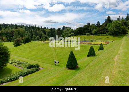 Château et jardins de Drumlanrig, près de Thornhill Dumries et Galloway Scotland Banque D'Images