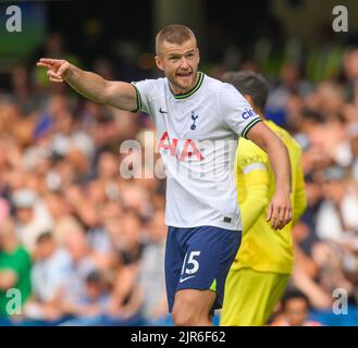 14 août 2022 - Chelsea / Tottenham Hotspur - Premier League - Stamford Bridge Eric Dier de Tottenham Hotspur pendant le match de la Premier League à Stamford Bridge, Londres. Image : Mark pain / Alamy Live News Banque D'Images