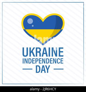 Journée de l'indépendance en Ukraine. Vacances en Ukraine est 24 août. Fond, affiche, carte, illustration vectorielle de bannière Illustration de Vecteur