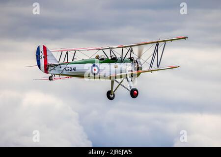 1931 Avro type 621 Tutor (K3241) en représentation au spectacle aérien de la Marine aérienne de la mouche qui s'est tenu à Shuttleworth le 3rd juillet 2022 Banque D'Images