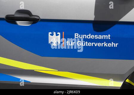 Journée portes ouvertes des ministères à Berlin, le 2022 août, Office fédéral du transport de marchandises Banque D'Images