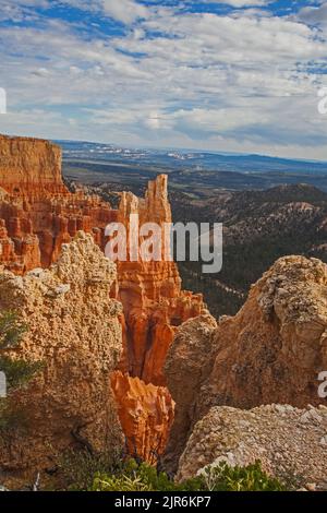 Vue depuis le point de vue de la Paria dans le parc national de Bryce Canyon. Utah. États-Unis Banque D'Images