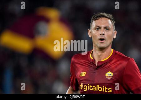 Roma, Italie. 22nd août 2022. Nemanja Matic of AS Roma pendant la série Un match de football entre AS Roma et les Etats-Unis Cremonese au stade Olimpico à Rome (Italie), 22 août 2022. Photo Andrea Staccioli/Insidefoto crédit: Insidefoto di andrea staccioli/Alamy Live News Banque D'Images
