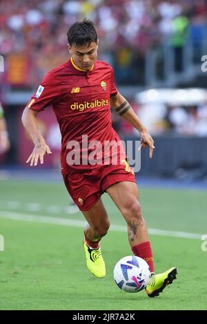 Stade olympique, Rome, Italie. 22nd août 2022. Serie Un championnat de football, Roma contre Cremonese ; Paulo Dybala d'AS Roma crédit: Action plus Sports/Alamy Live News Banque D'Images