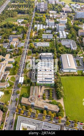 Vue aérienne de la TZDO - TechnologieZentrumDortmund GmbH, Université de Dortmund de la technologie Campus Nord avec le Centre de technologie et EMC Test NRW Banque D'Images
