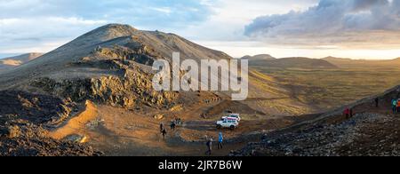 Paysage volcanique en Islande Banque D'Images