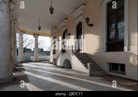 Portail du palais de Vorontsov à Odesa Ukraine Banque D'Images