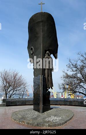 Monument aux marins pêchés à Odesa Ukraine. Banque D'Images