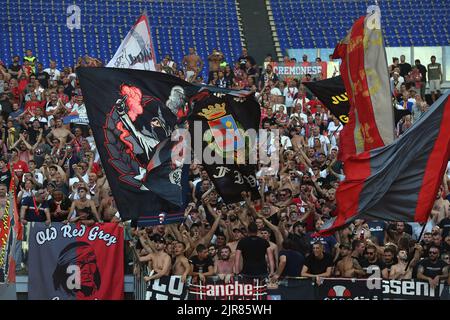 Rome, Italie. 22nd août 2022. Les fans crémonais pendant le football série A match, Stadio Olimpico, AS Roma / Cremonese, 22nd août 2022 Photographer01 crédit: Independent photo Agency/Alay Live News Banque D'Images