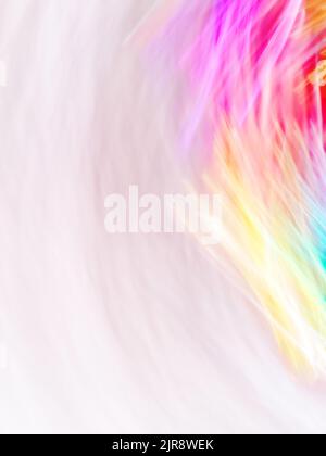 Le pastel psychédélique flou arrière-plan bokeh avec effet de diffraction de la lumière Banque D'Images