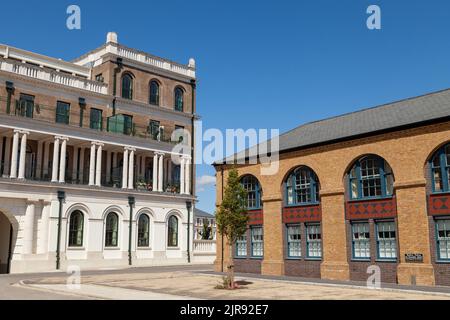 Logement à Poundbury, Dorchester, Dorset, Angleterre Banque D'Images