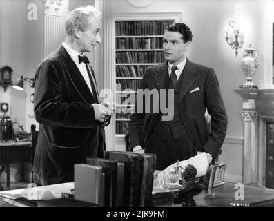 FELIX AYLMER et LAURENCE OLIVIER dans LE DEMI-PARADIS 1943 réalisateur ANTHONY ASQUITH écrivain/producteur Anatole de Grunwald Two Cities films / distributeurs de films généraux (GFD) Banque D'Images