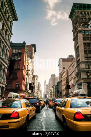 Embouteillage à Soho, New York City, Manhattan, USA Banque D'Images