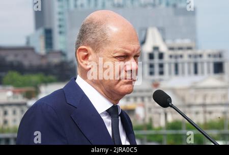 Montréal,Québec,Canada,22 août,2022.visite officielle de la chancelière allemande OLAF Schotz au Canada.Mario Beauregard/Alamy News Banque D'Images