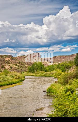 Gorge de Rio Grande, zone de jonction de Taos, monument national de Rio Grande del Norte, Nouveau-Mexique, États-Unis Banque D'Images