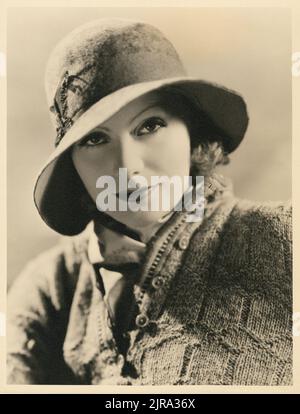 Portrait de Greta Garbo par Clarence Sinclair Bull (MGM, début 1930s). Banque D'Images