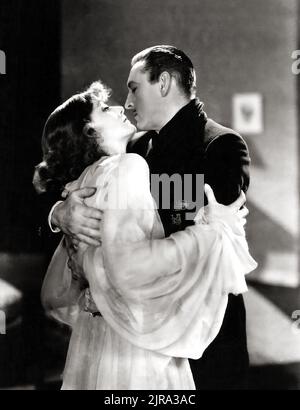 GRETA Garbo et John Barrymore - photo pour le film Grand Hotel, 1932 Banque D'Images