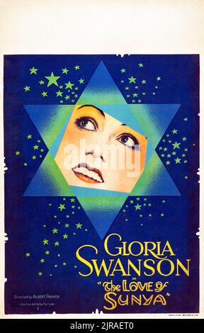Gloria Swanson - l'amour de Sunya (United Artists, 1927). Carte fenêtre. Banque D'Images