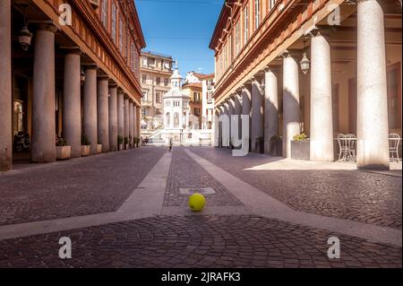 Acqui terme, place la Bollente Banque D'Images