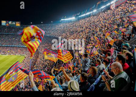 BARCELONE, ESPAGNE - 20 MAI 2018 : les finales de la coupe d'Espagne. Match entre Barcelone et les clubs de football de la Real Sociedad au stade Camp Nou Banque D'Images