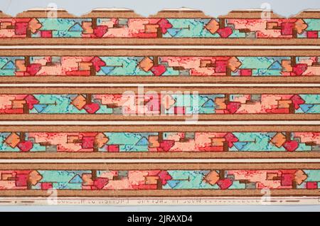 Fonds d'écran frontières, 1930s, Royaume-Uni, fabricant inconnu. Don de Ray et Betty Weeber, 2010. Banque D'Images