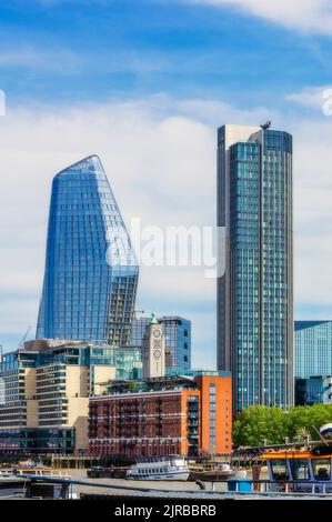 Royaume-Uni, Angleterre, Londres, Skyline avec de grands gratte-ciel modernes Banque D'Images