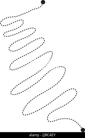 Préécriture de lignes de tracé et de formes de courbes pour les enfants d'âge préscolaire, de maternelle et de Montessori activités en illustration vectorielle Illustration de Vecteur