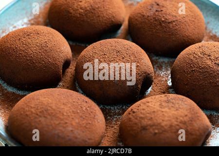 Tiramisu au chocolat mochi Banque D'Images