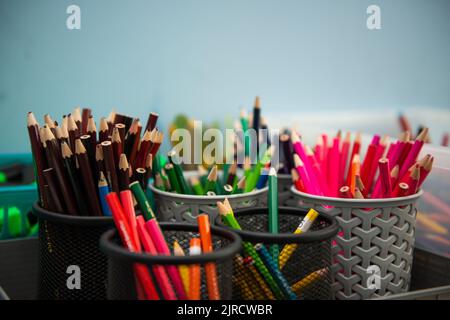Crayons de couleur Banque D'Images
