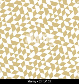 Motif géométrique avec des triangles d'or et blanc. Ornement moderne géométrique. Résumé fond transparent Banque D'Images