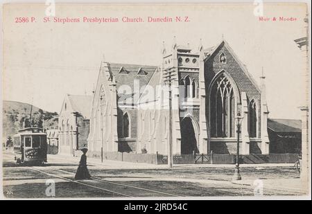 Église presbytarienne Saint-Stephens. Dunedin N. Z., Dunedin, par Muir & Moodie. Banque D'Images