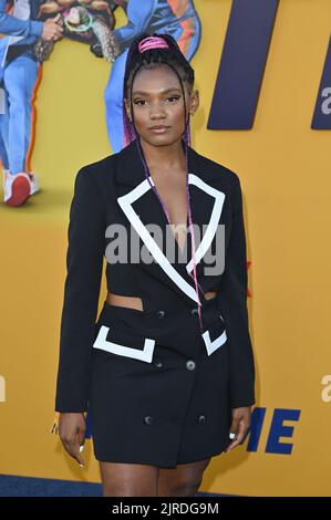 Los Angeles, États-Unis. 23rd août 2022. LOS ANGELES, ÉTATS-UNIS. 23 août 2022: Jameelah à la première de 'e time' au Regency Village Theatre, Westwood. Crédit photo : Paul Smith/Alamy Live News Banque D'Images