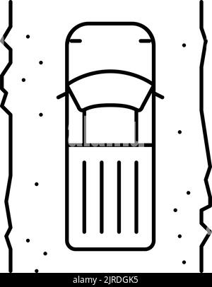 illustration vectorielle de l'icône de la route kankar Illustration de Vecteur