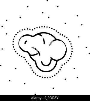 modification de la taille couleur de la forme mole ligne mélanome illustration vectorielle de l'icône Illustration de Vecteur