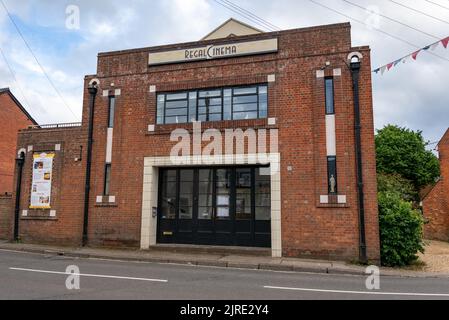 Regal Cinema art déco restauré, Fordingbridge, Angleterre, Royaume-Uni Banque D'Images