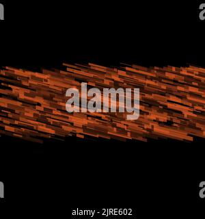 Ligne de vitesse géométrique abstraite formes et grille de torches multicolores sur fond noir isolé dans les pistes lumineuses centrales Banque D'Images