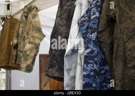 Collection militaire et militaire uniforme de camouflage . Banque D'Images