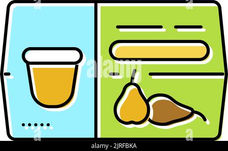 illustration vectorielle de l'icône en forme de poire cups Illustration de Vecteur